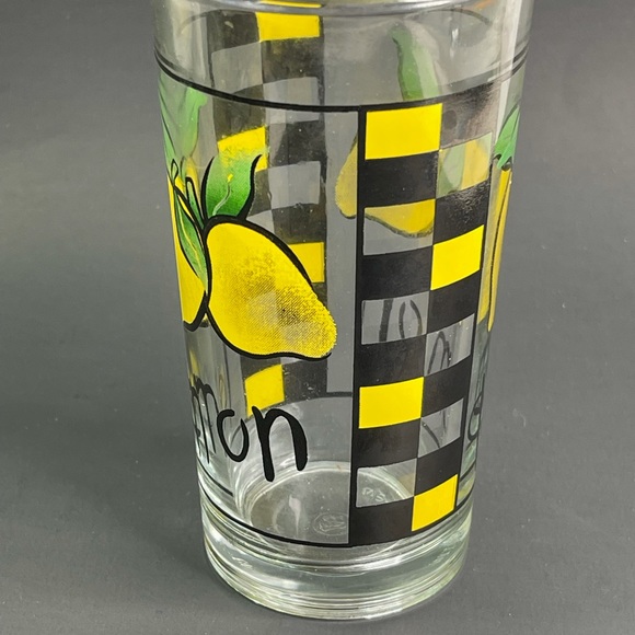 Vtg KIG Fruit Juice 4 Glass Set 6" 6oz - Picture 8 of 10